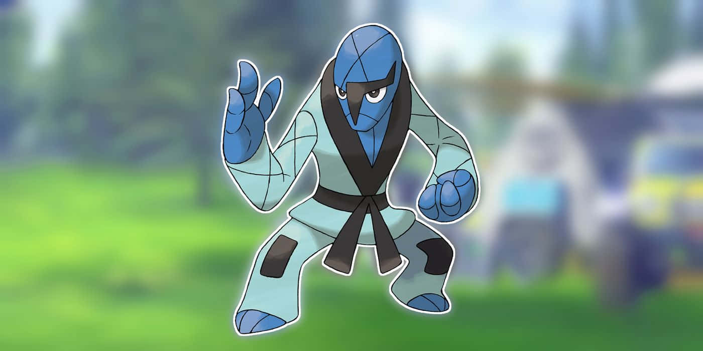 Sawk, white outline, blue, HD Desktop Wallpaper