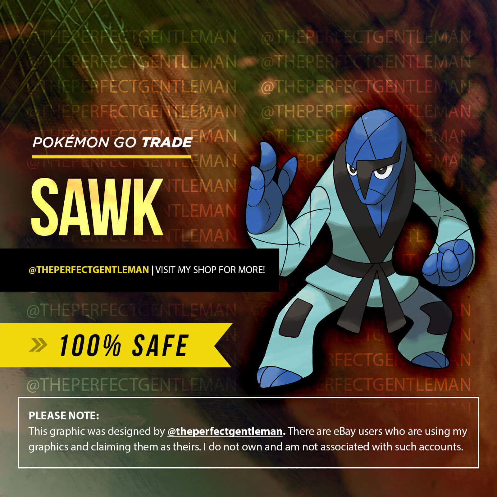 Sawk, blue and teal, martial arts stance, HD Desktop Wallpaper