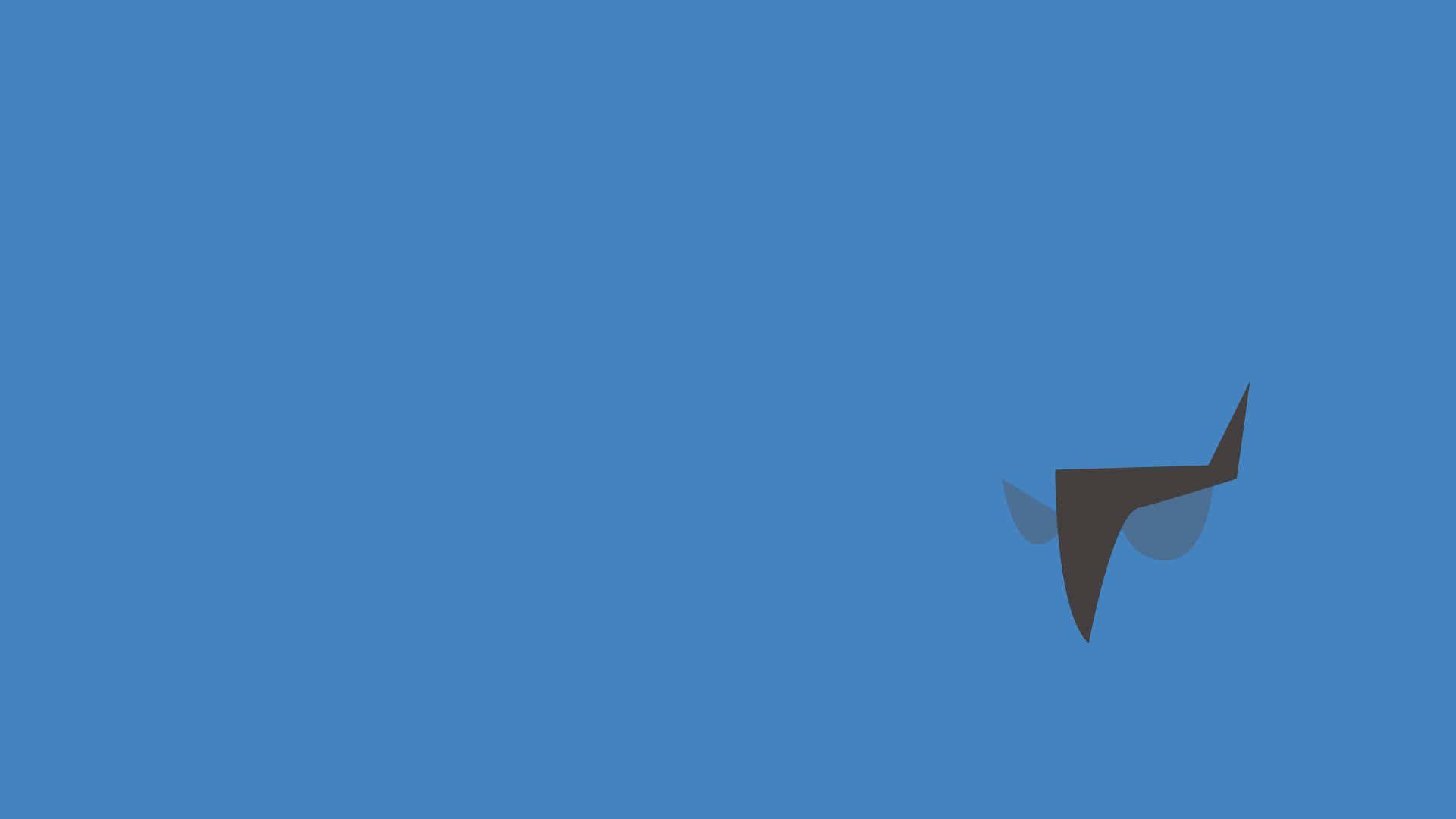 Sawk, dark gray, abstract bird silhouette, Full HD Desktop Wallpaper