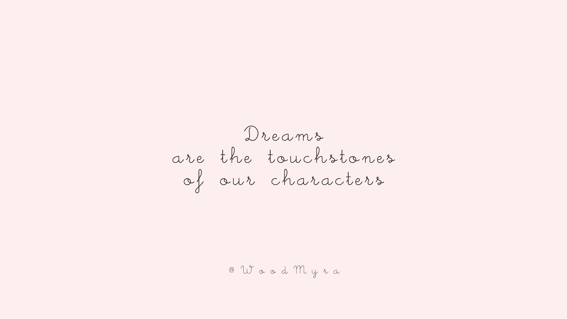 Saying, blush, cursive, Full HD Desktop Wallpaper