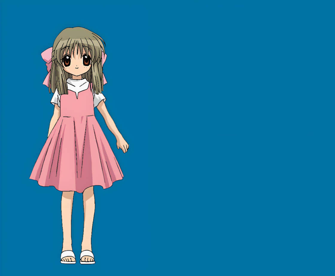 Sayuri Kurata, anime girl, brown hair, SD Desktop Wallpaper