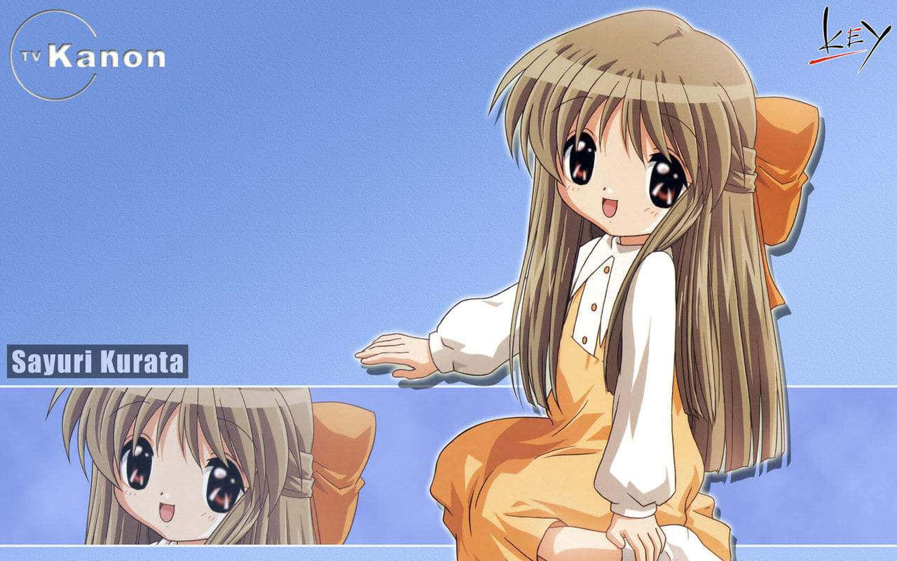 Sayuri Kurata, student outfit, long brown hair, HD Desktop Wallpaper