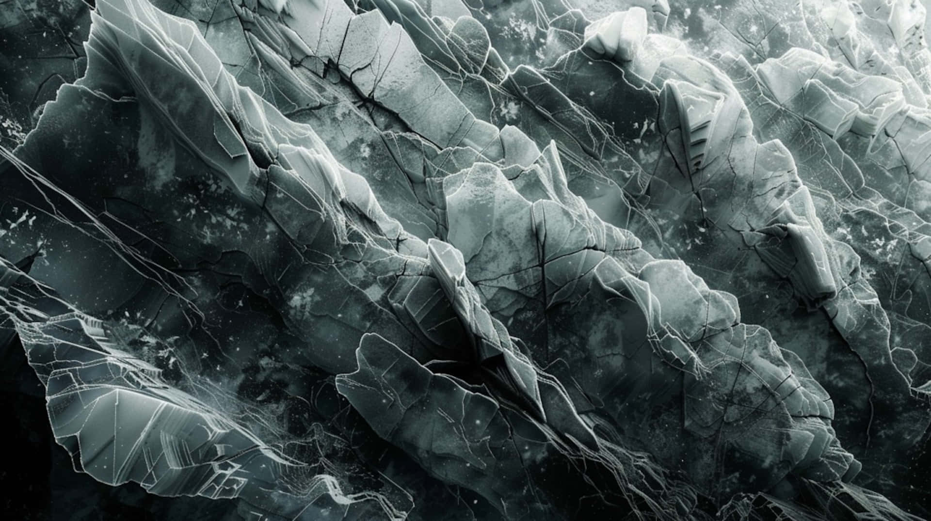abstract iceberg texture, fractured ice, sharp ridges, Full HD Desktop Wallpaper