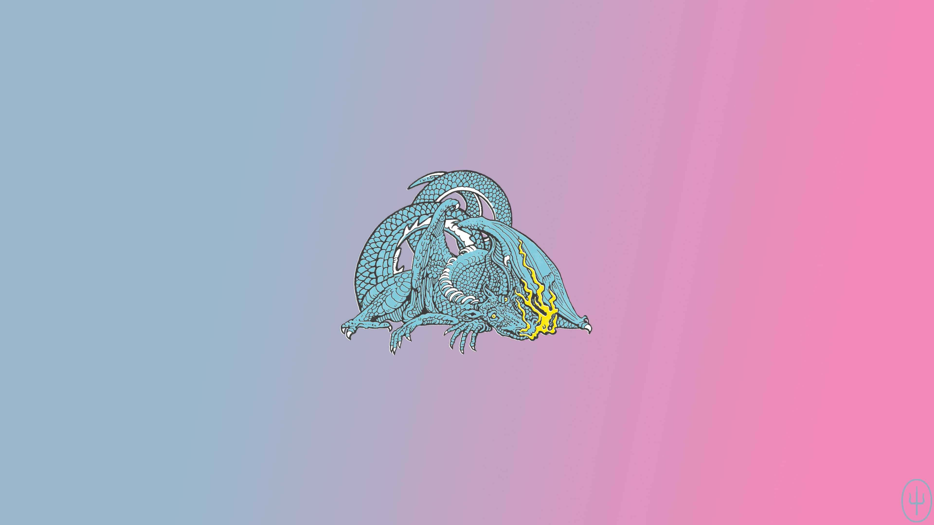 Scaled And Icy, blue dragon, yellow lightning breath, 4K Desktop Wallpaper