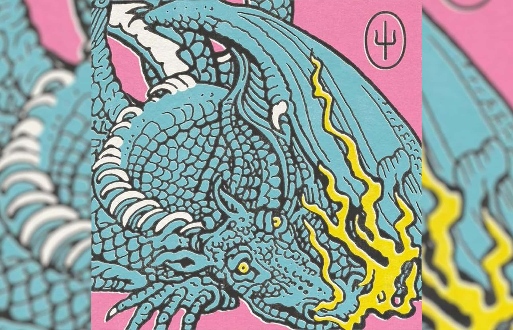 Scaled And Icy, blue dragon, yellow flames, HD Desktop Wallpaper