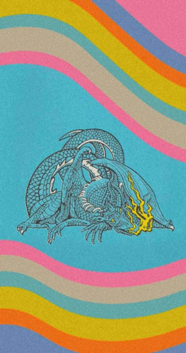 Scaled And Icy, blue dragon, yellow flame breath, HD Phone Wallpaper
