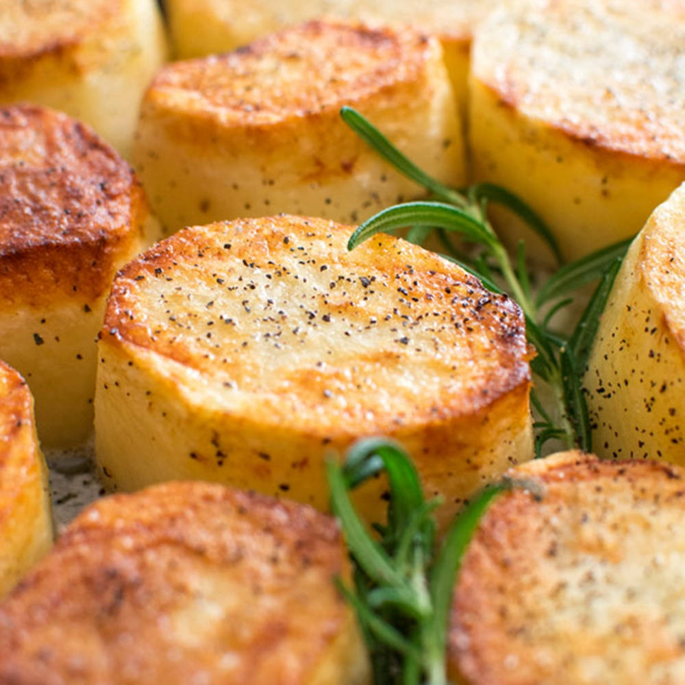 rosemary, scallops, golden brown, SD Desktop Wallpaper