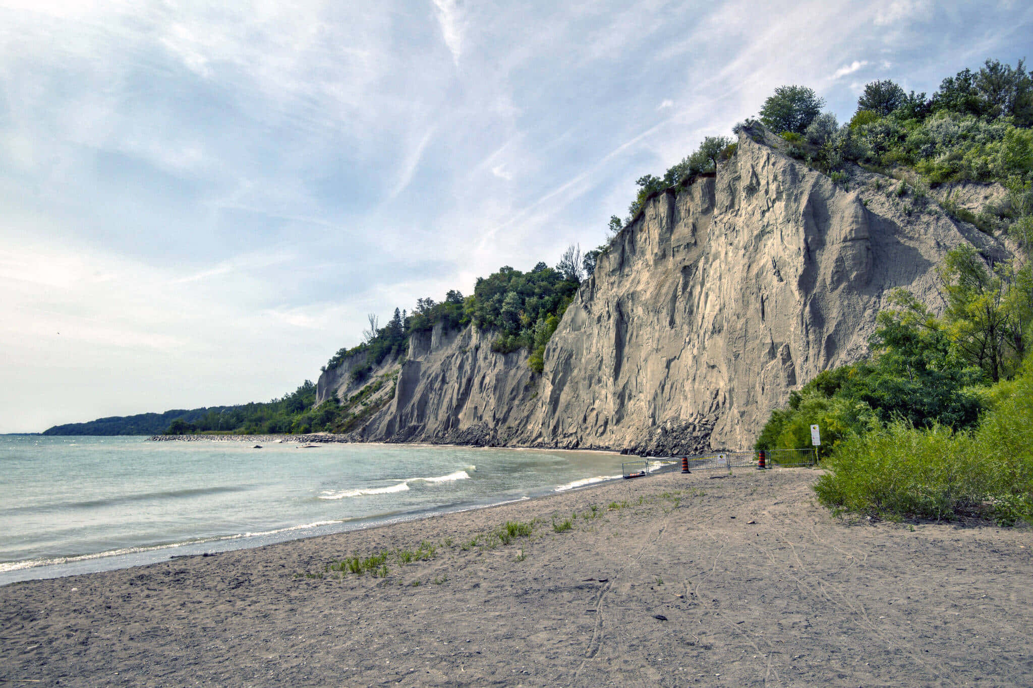 Scarborough Bluffs, lakeside cliffs, rocky cliff, Full HD Desktop Wallpaper