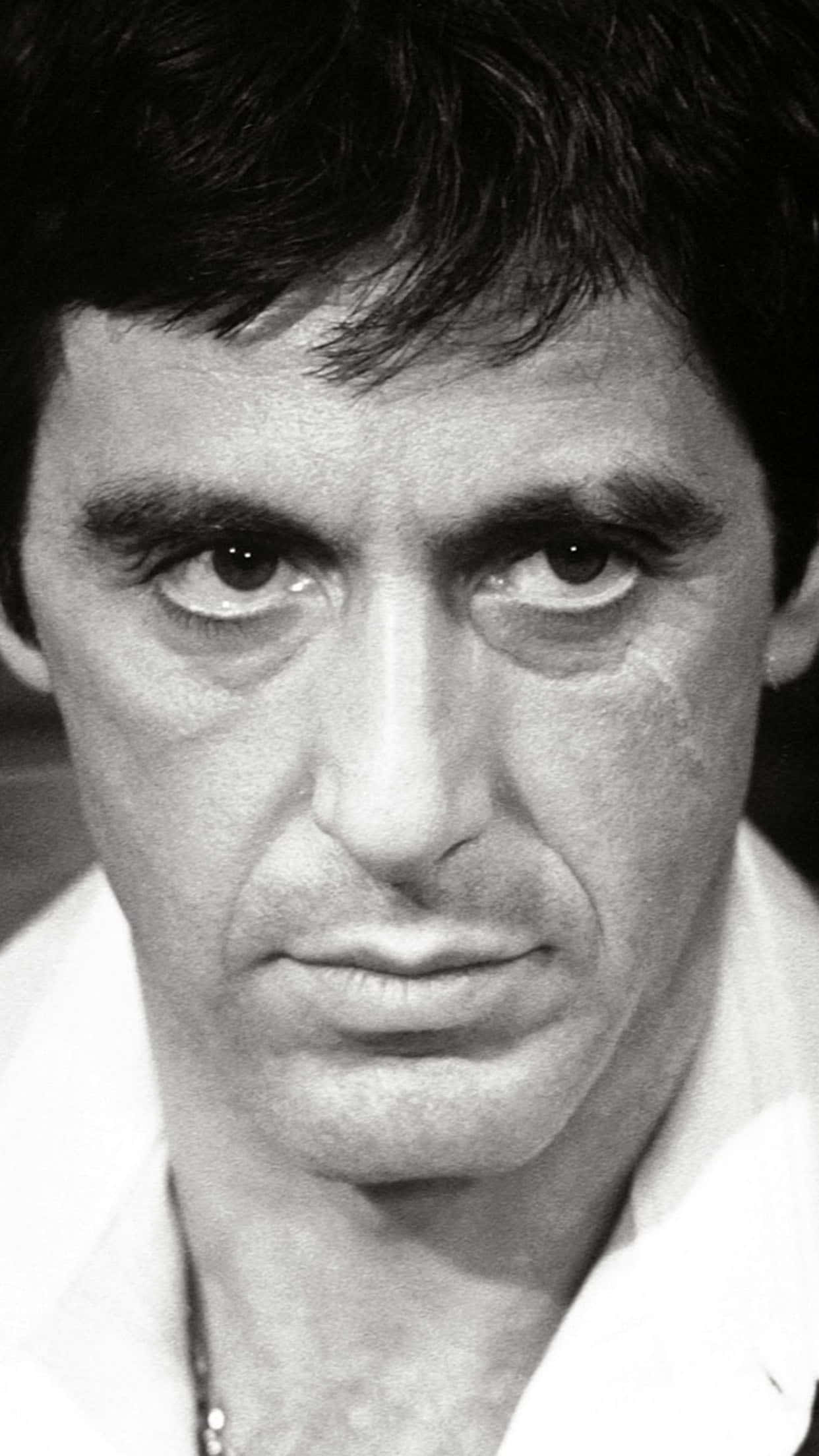 Scarface, iPhone, black and white, Full HD Phone Wallpaper