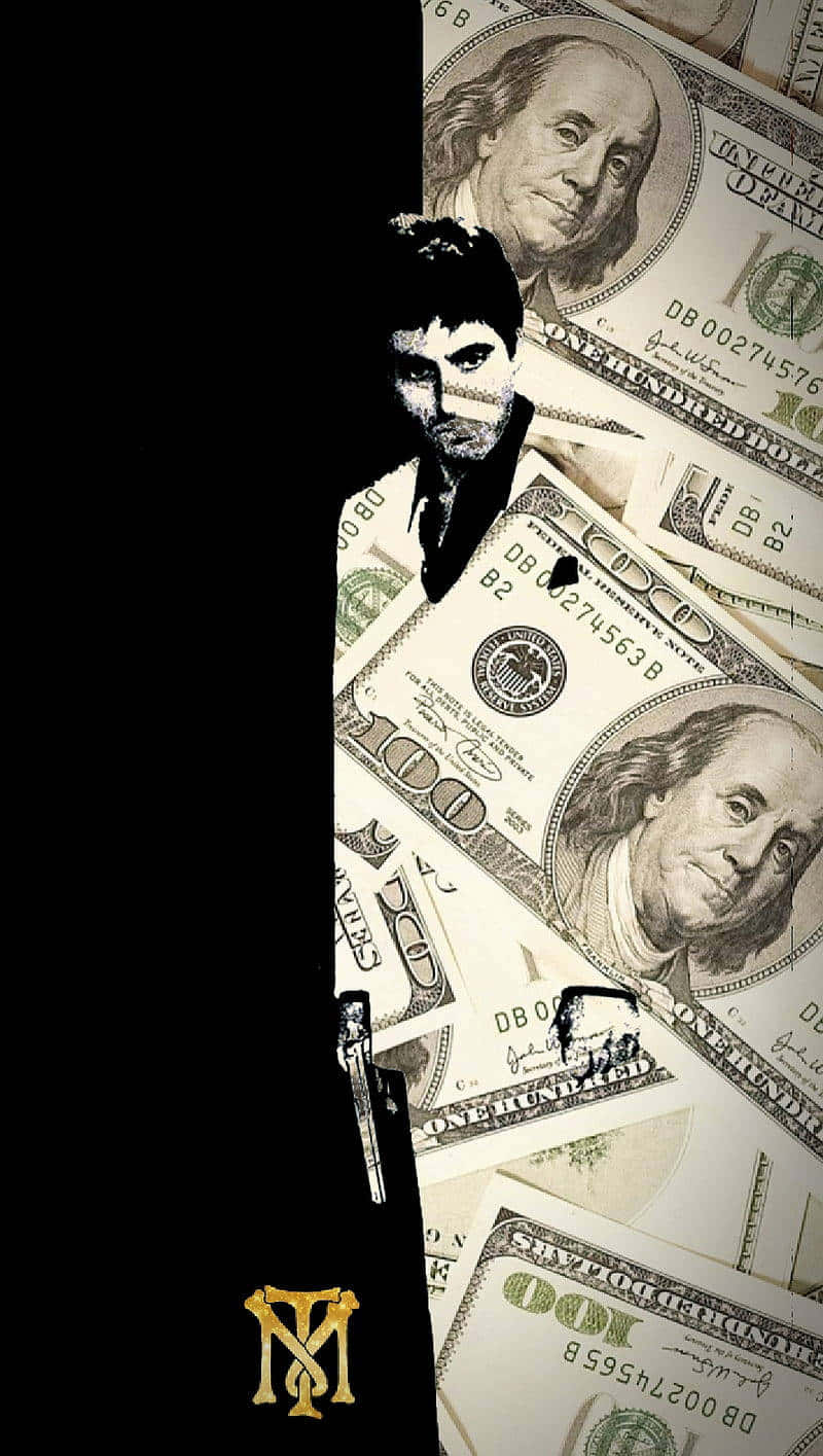 Scarface, iPhone, black-and-white portrait, HD Phone Wallpaper