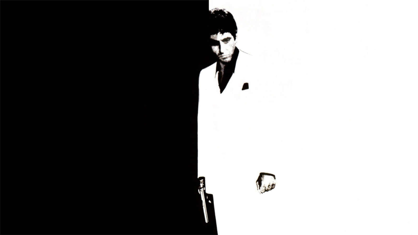 Tony Montana, Scarface, white suit, HD Desktop Wallpaper