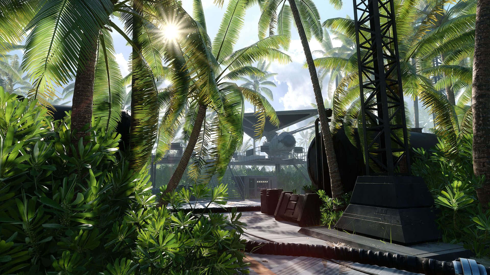 Scarif, Sunset, Beach, Full HD Desktop Wallpaper