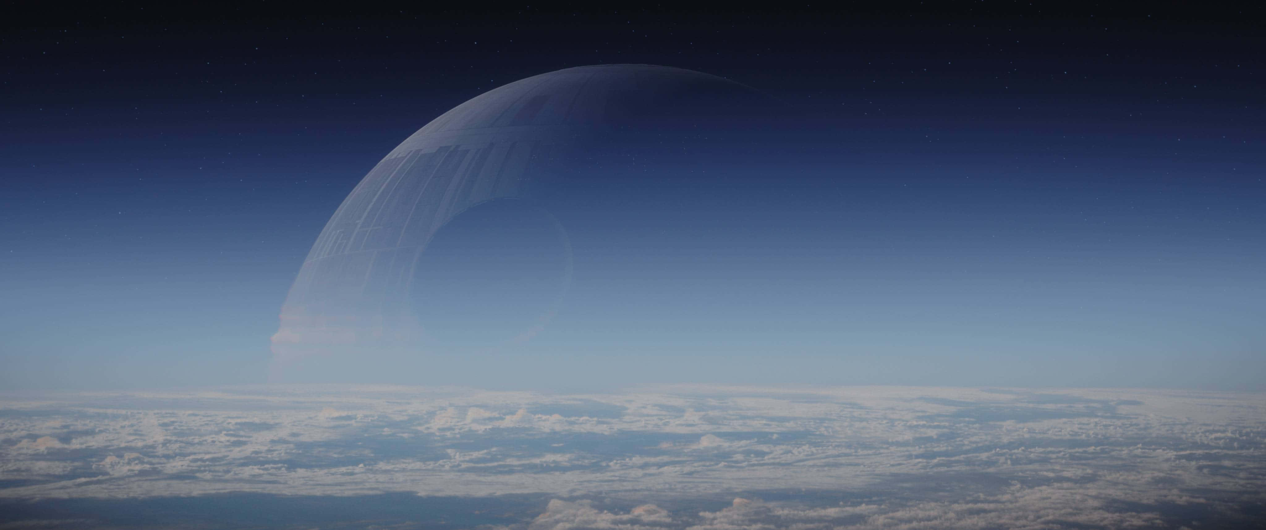 Scarif, translucent dome, cloud layer, 4K Desktop Wallpaper