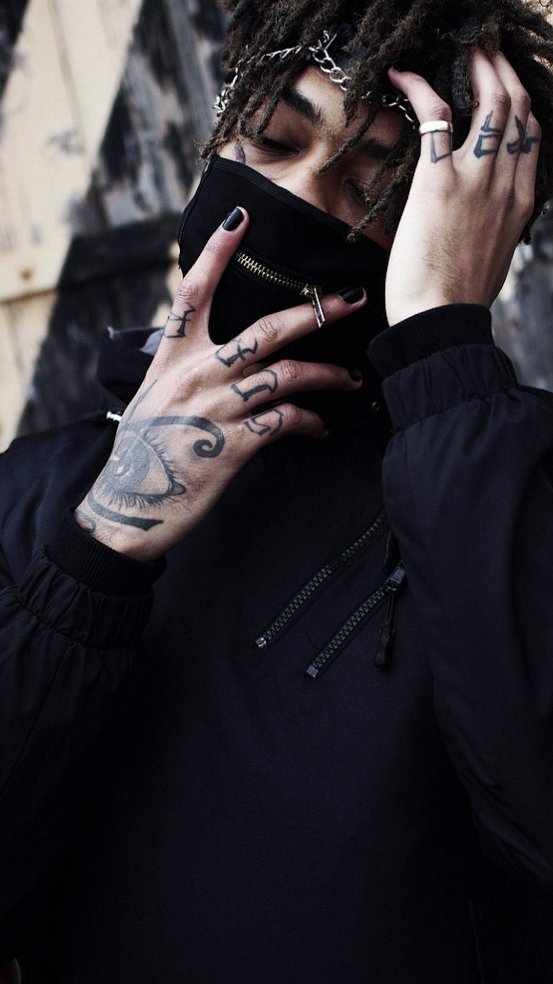 Scarlxrd, dreadlocks, tattoos, Full HD Phone Wallpaper