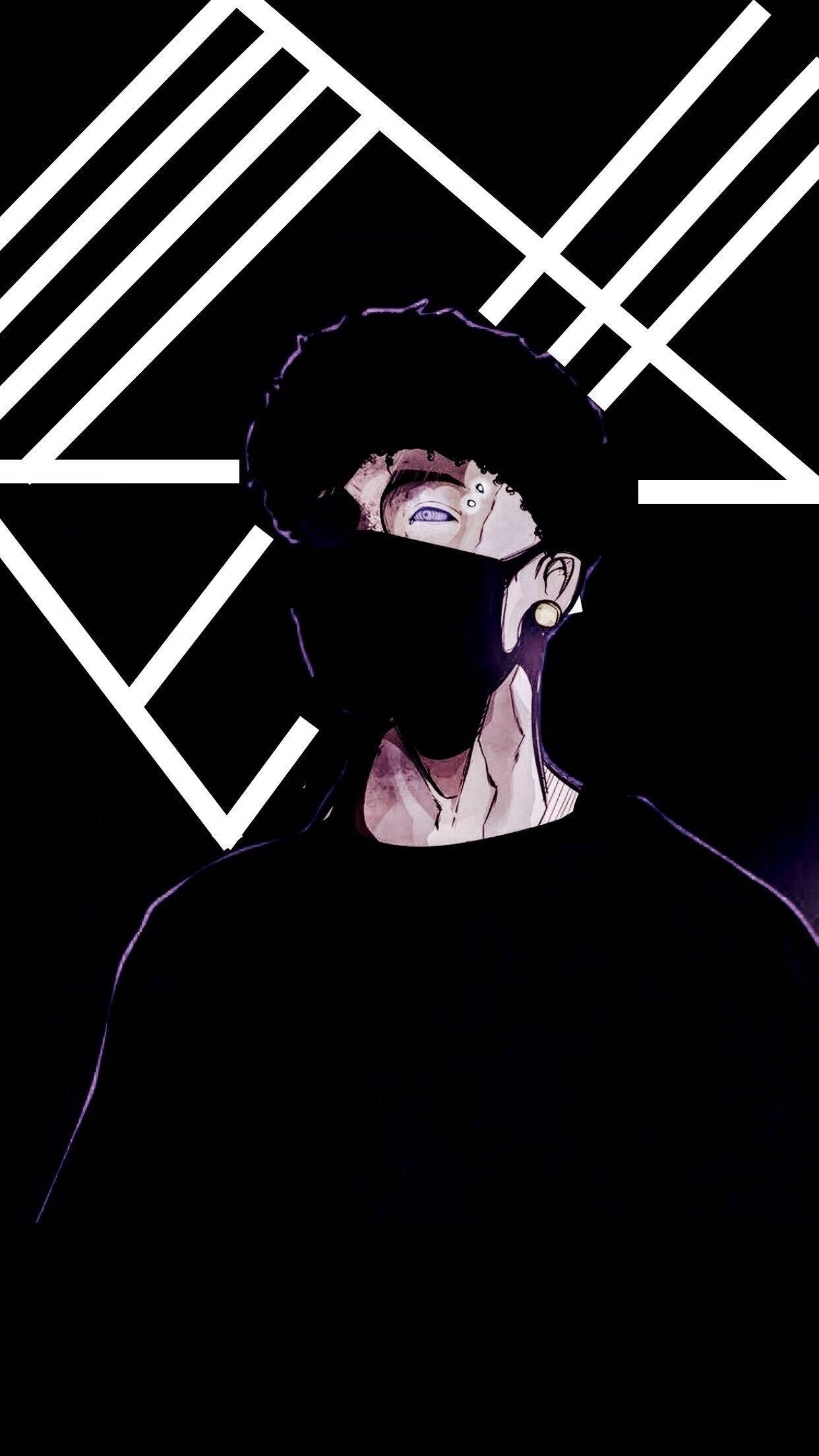 Scarlxrd, black mask, purple highlights, Full HD Phone Wallpaper