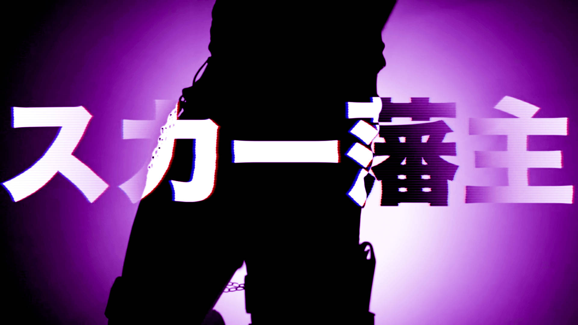 Scarlxrd, purple aesthetic, glowing purple background, Full HD Desktop Wallpaper