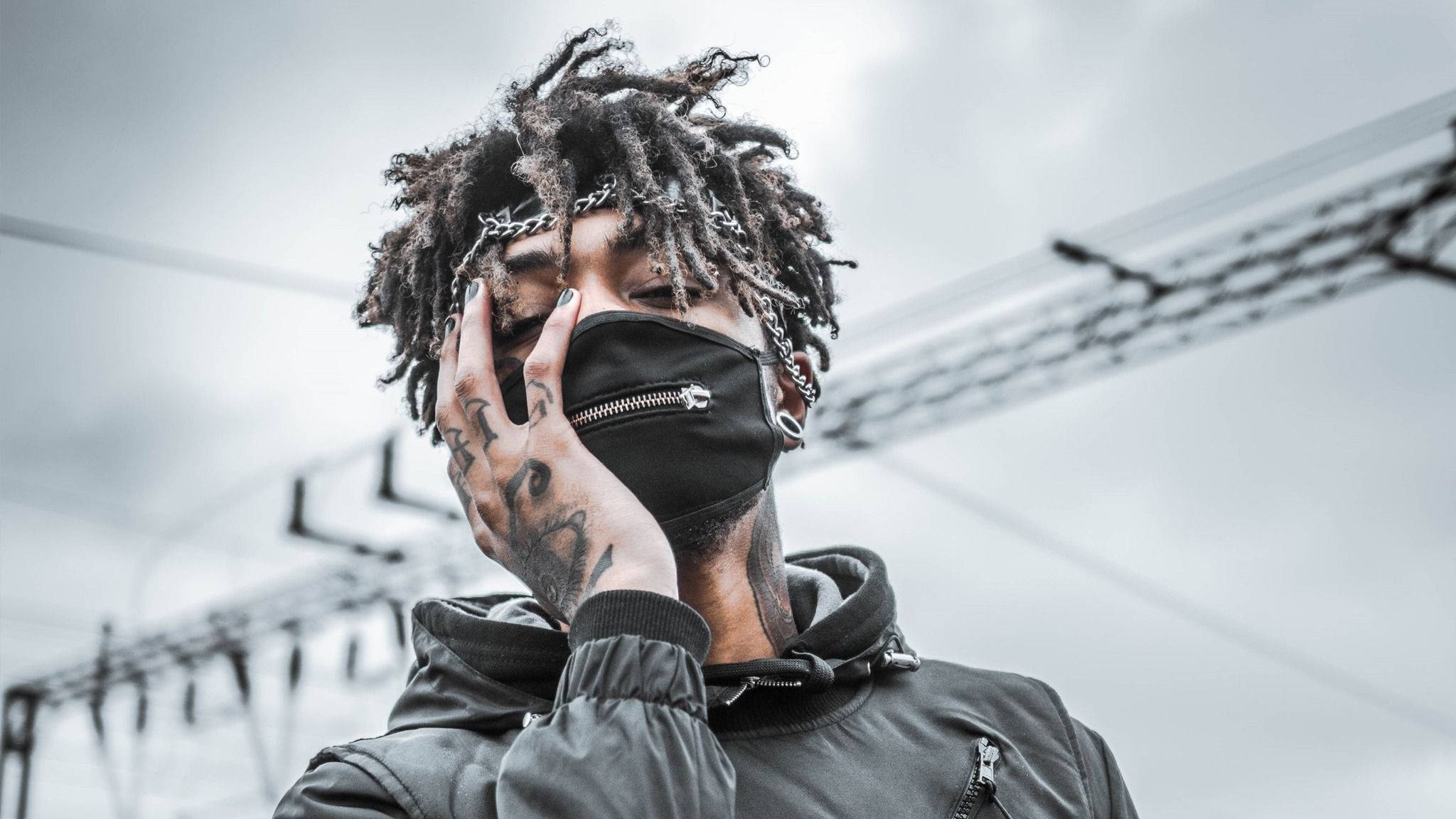 Scarlxrd, dreadlocks, tattoos, Full HD Desktop Wallpaper