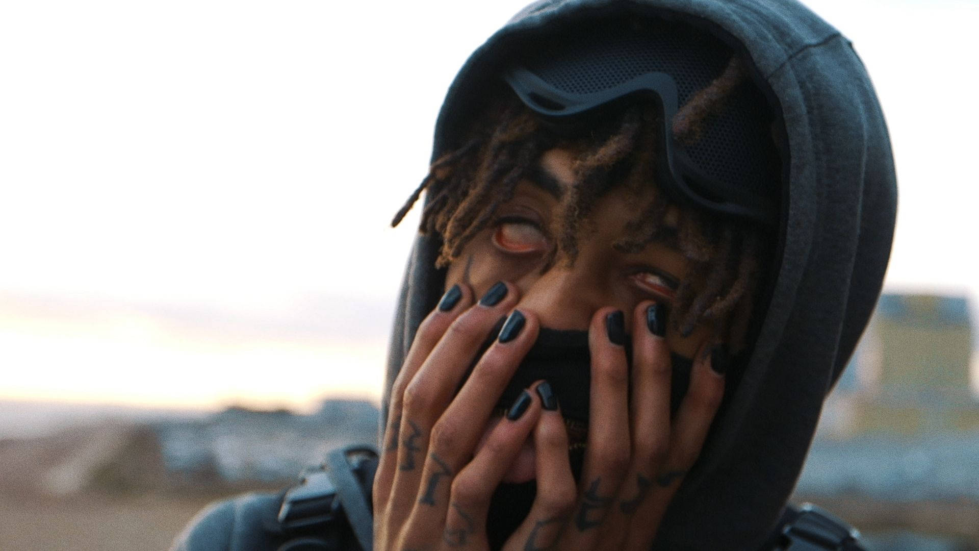 Scarlxrd, dreadlocks, black nail polish, Full HD Desktop Wallpaper