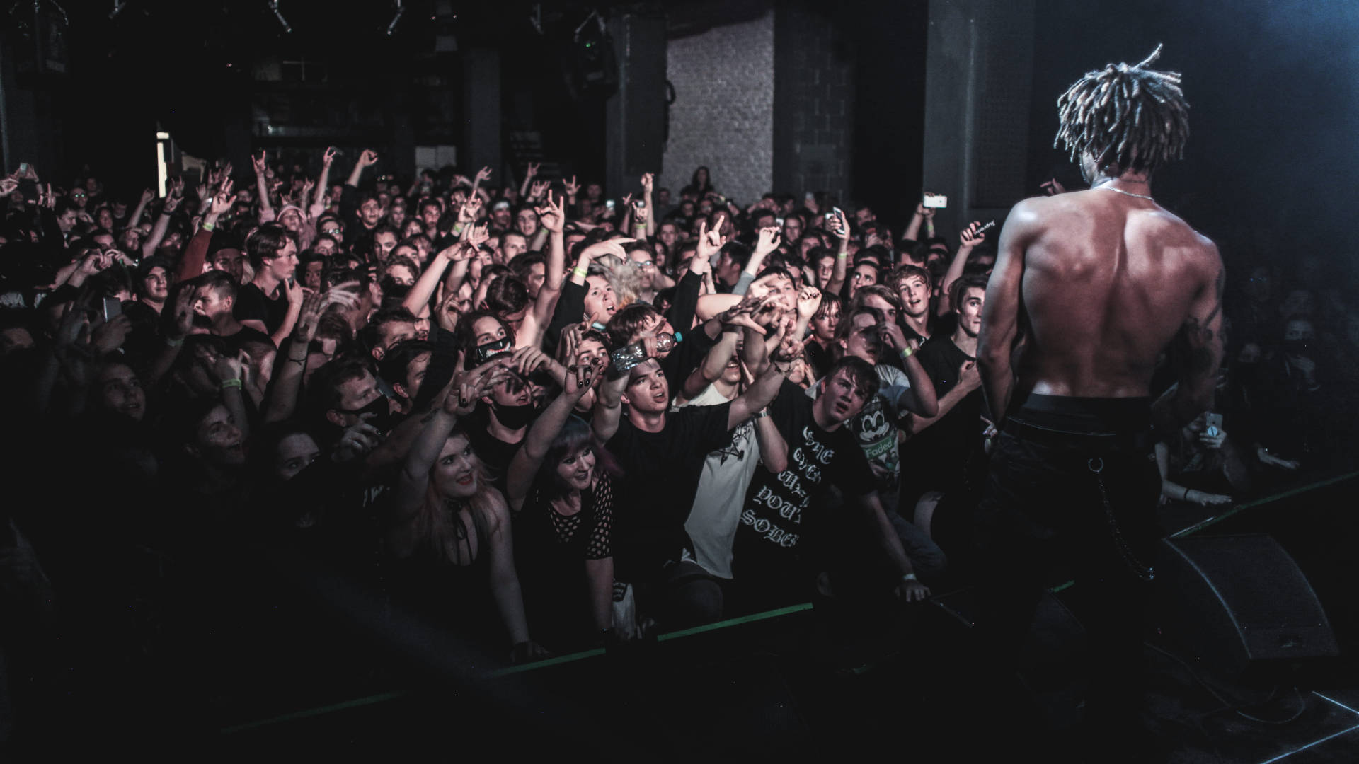 Scarlxrd, live underground, shirtless musician, Full HD Desktop Wallpaper