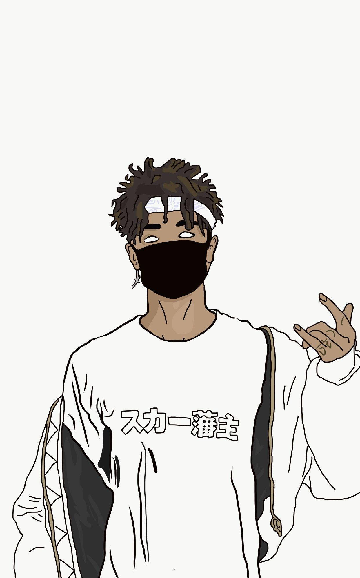 Scarlxrd, white aesthetic, curly hair, Full HD Phone Wallpaper