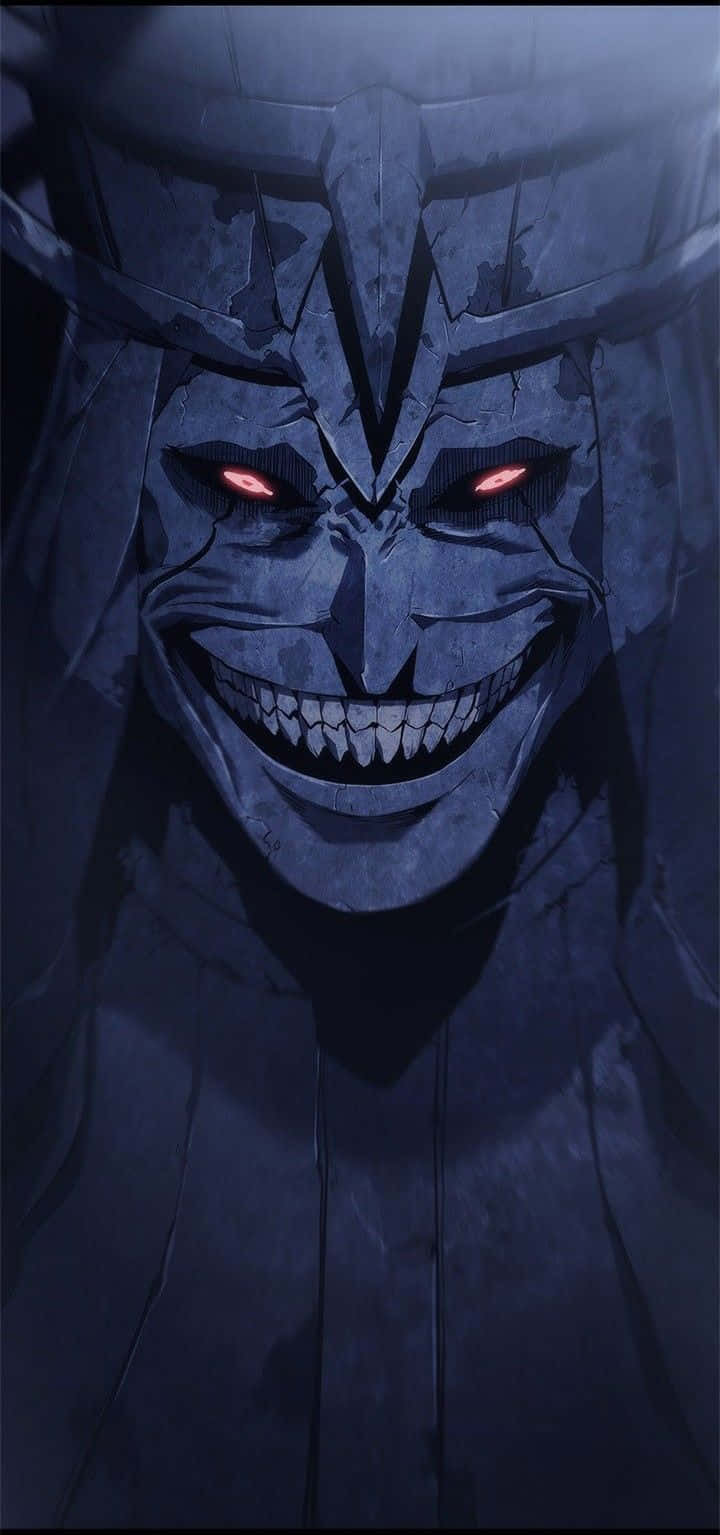 Scary Anime, god, glowing red eyes, HD Phone Wallpaper
