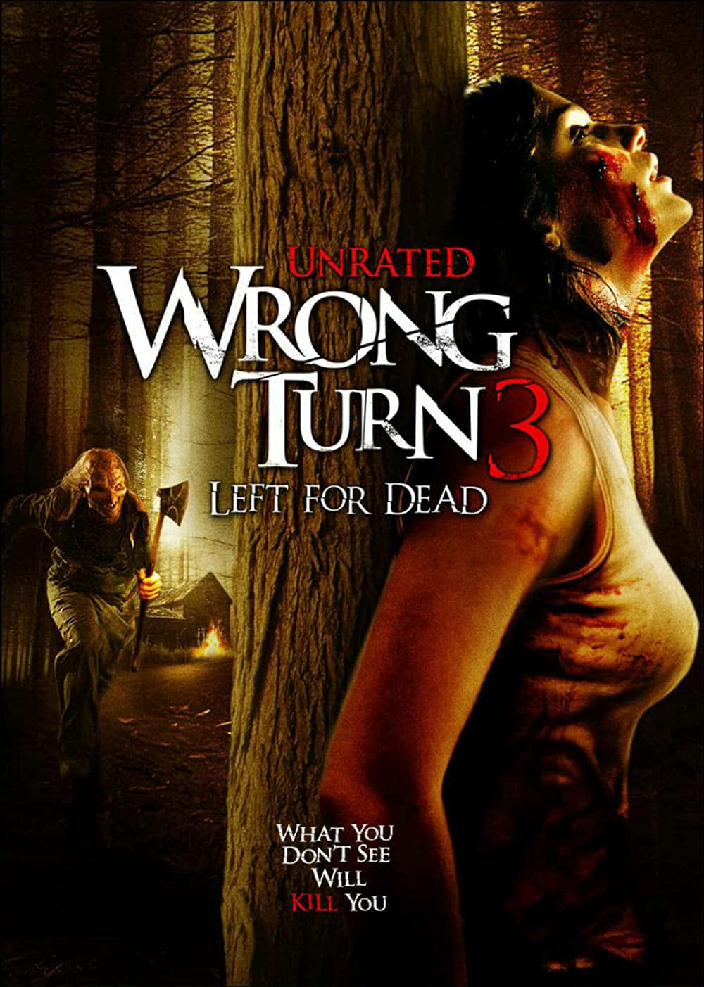 scary movies, terrified woman, bloodied face, HD Phone Wallpaper