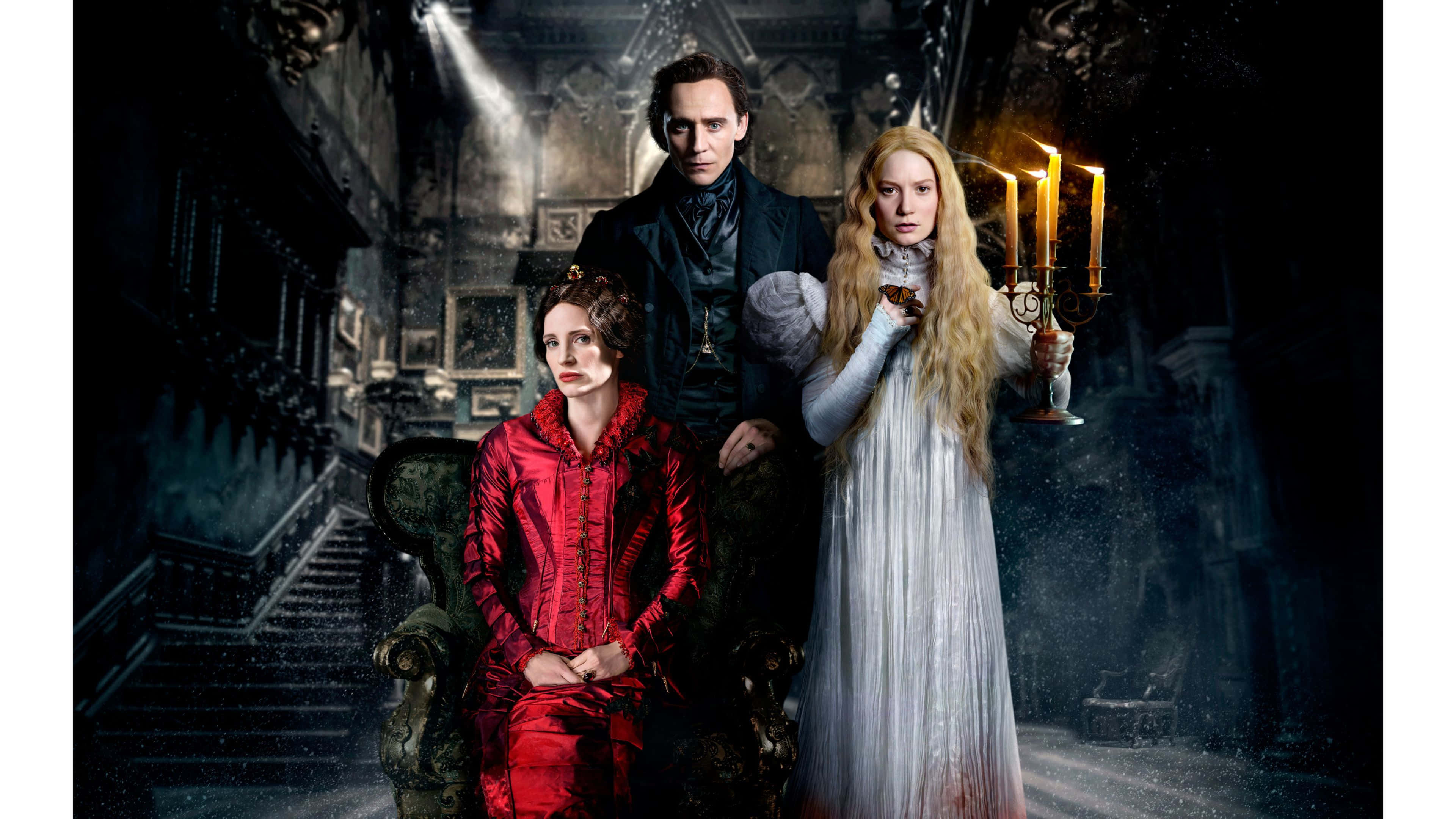 Scary Movies, gothic figures, opulent period costumes, 4K Desktop Wallpaper