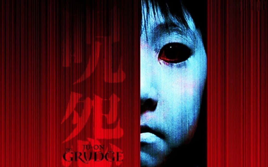 Scary Movies, pale child's face, glowing red eyes, SD Desktop Wallpaper