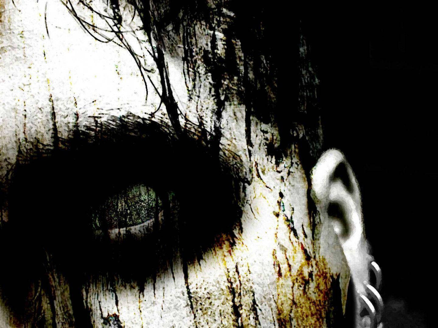 Scary Face Zoomed In Villain, eye, ear, HD Desktop Wallpaper