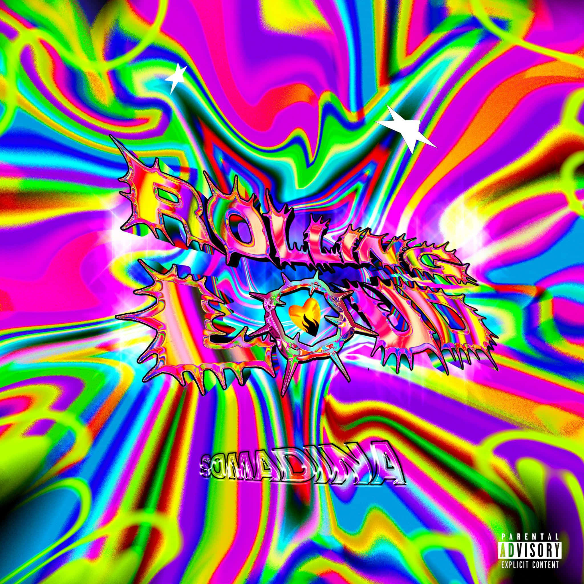Scenecore, psychedelic swirls, neon colors, Full HD Desktop Wallpaper