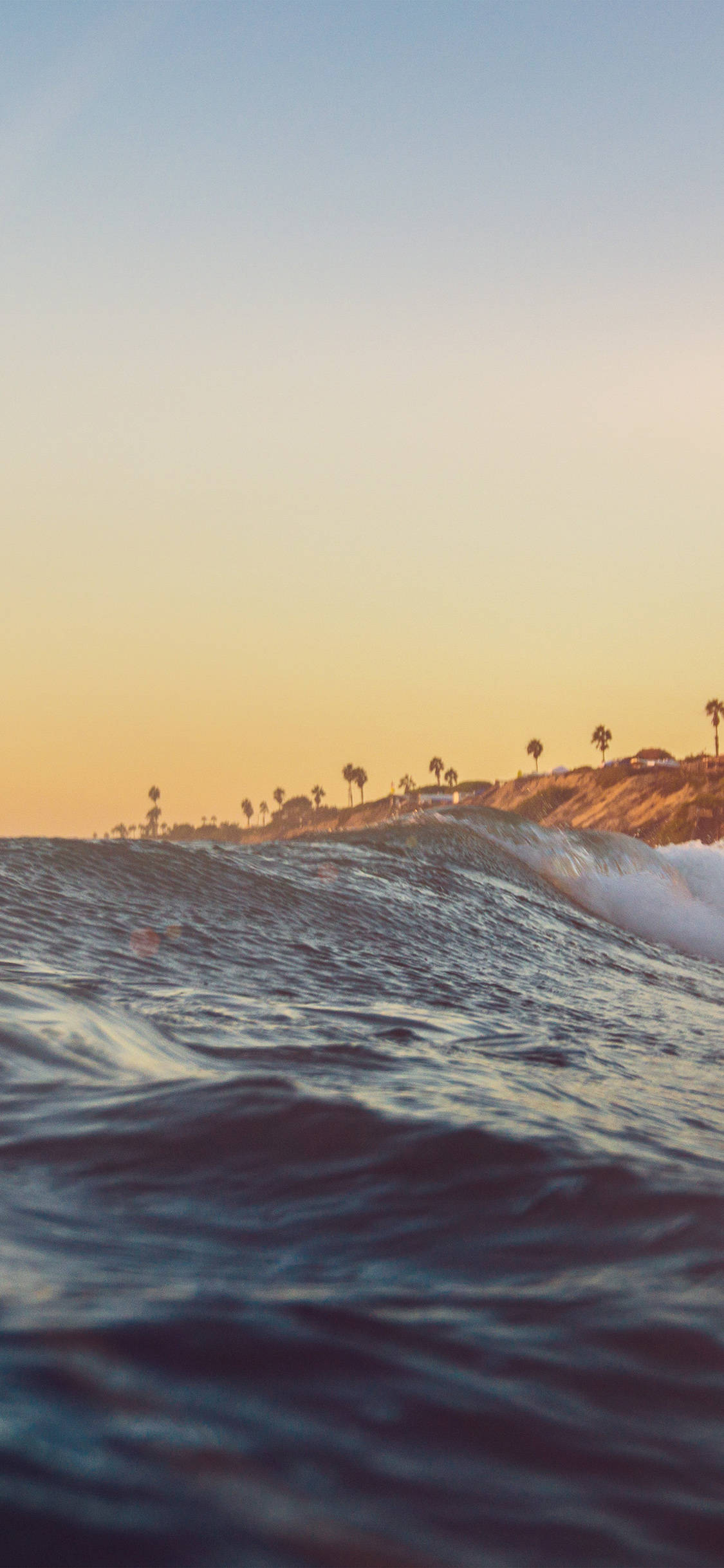 iPhone X, beach, swelling wave, Full HD Phone Wallpaper