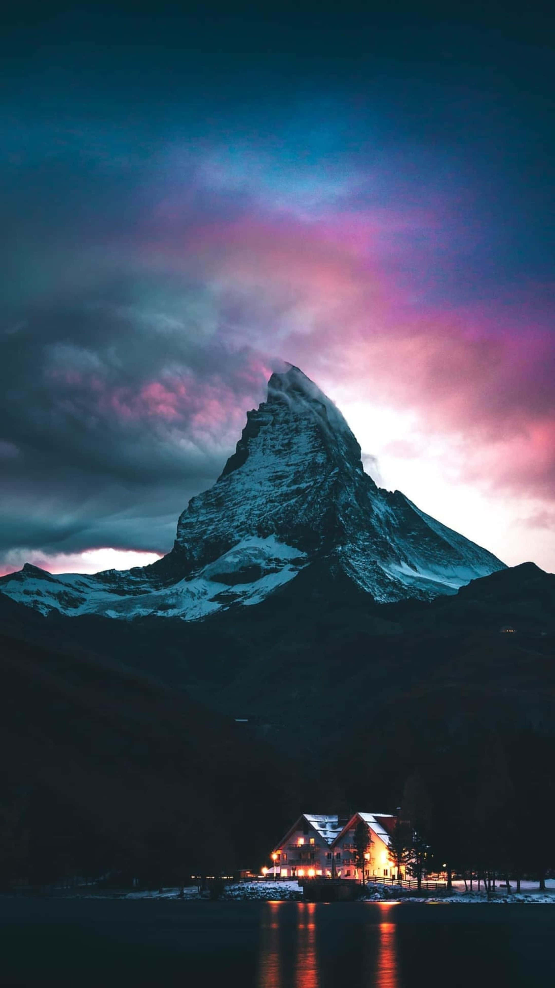 4K, iPhone, snow-capped mountain peak, 4K Phone Wallpaper