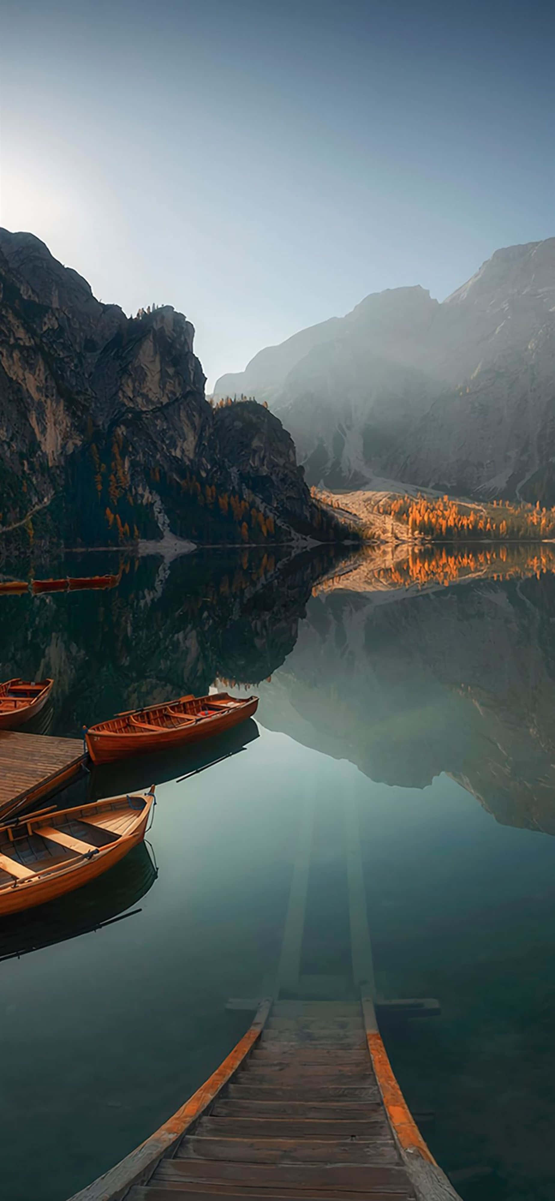 4K, iPhone, mountain lake, 4K Phone Wallpaper