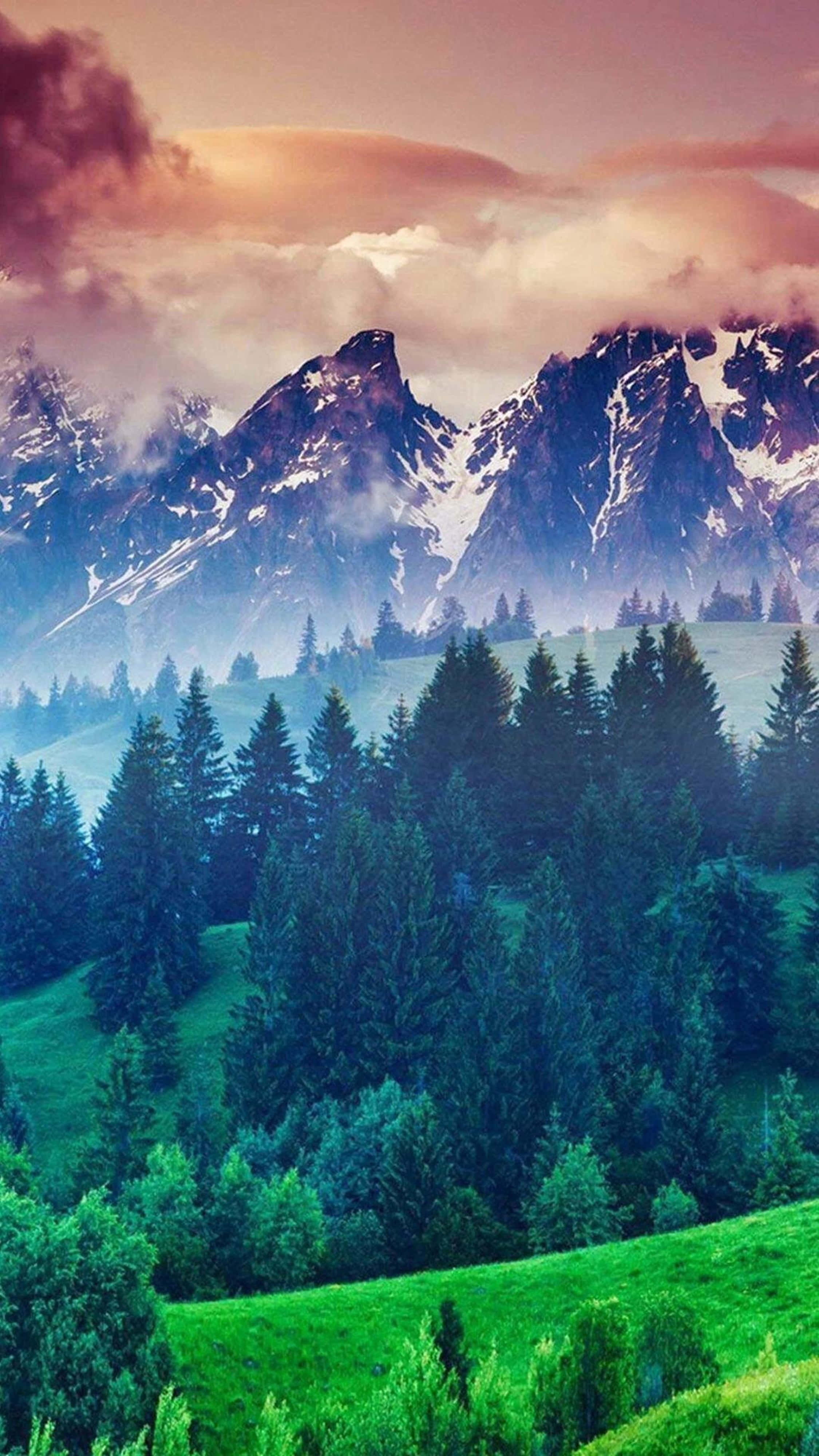 4K, iPhone, snowcapped mountains, 4K Phone Wallpaper