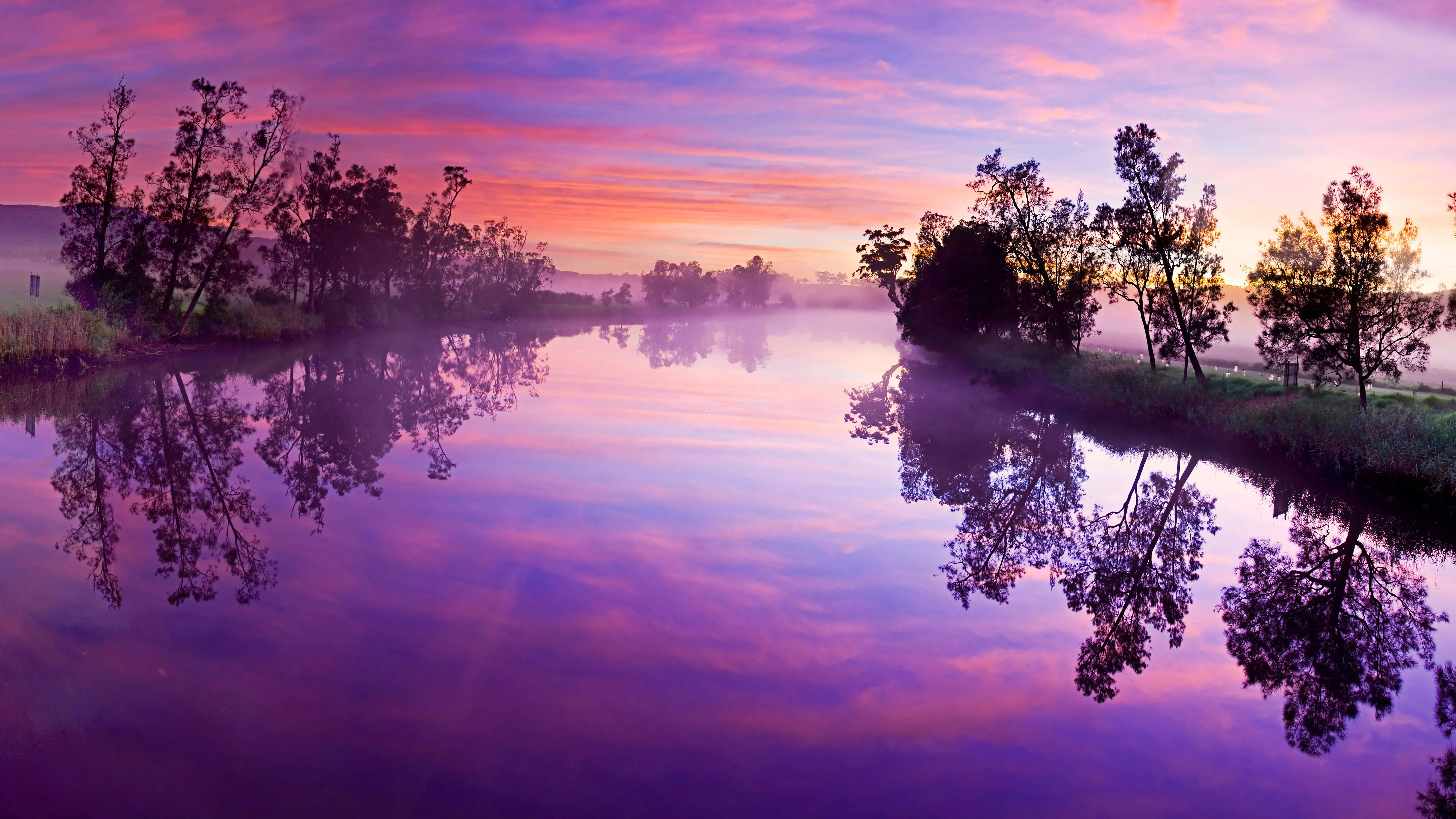 8K Ultra HD, nature, purple canal, 8K Desktop Wallpaper