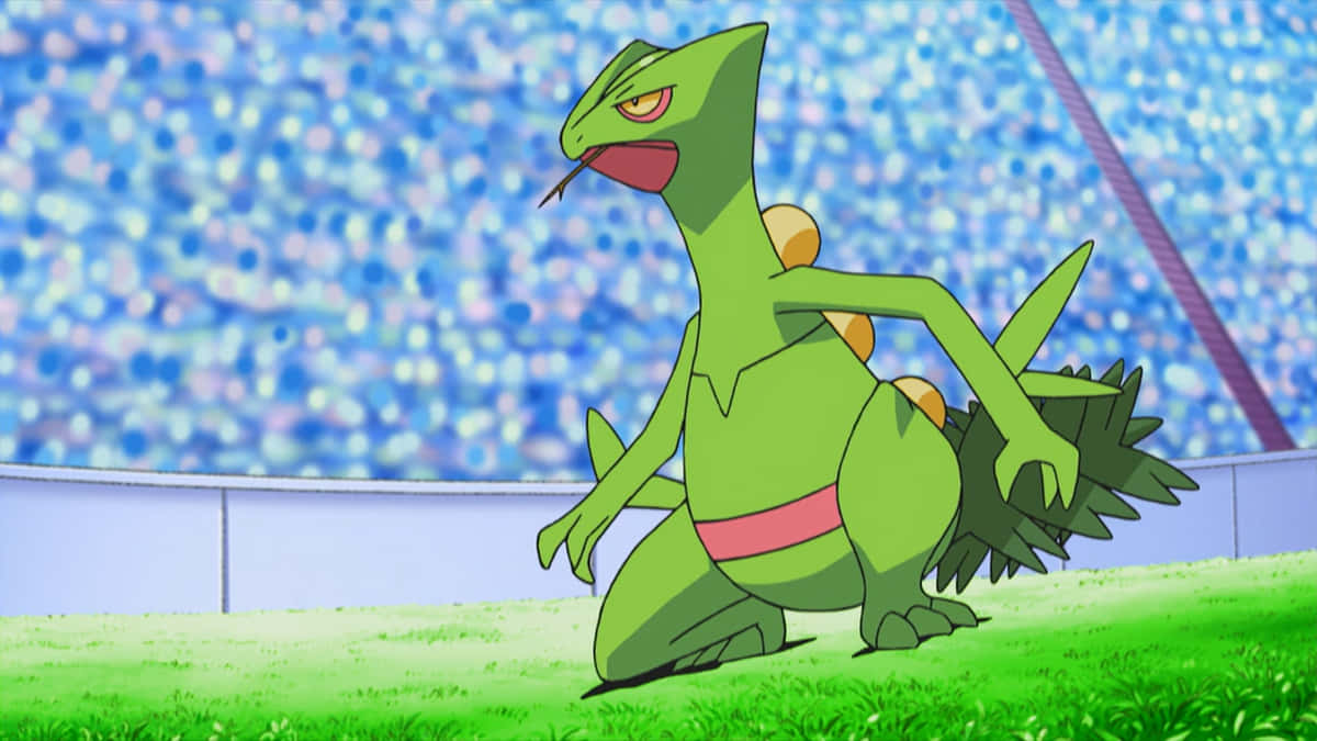Sceptile, stadium, green, SD Desktop Wallpaper