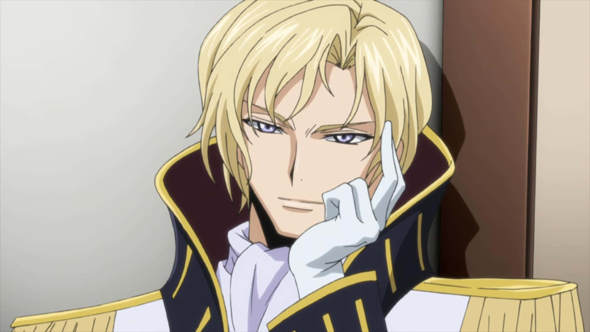 Schneizel El Britannia, black and gold uniform, blonde anime character, Full HD Desktop Wallpaper