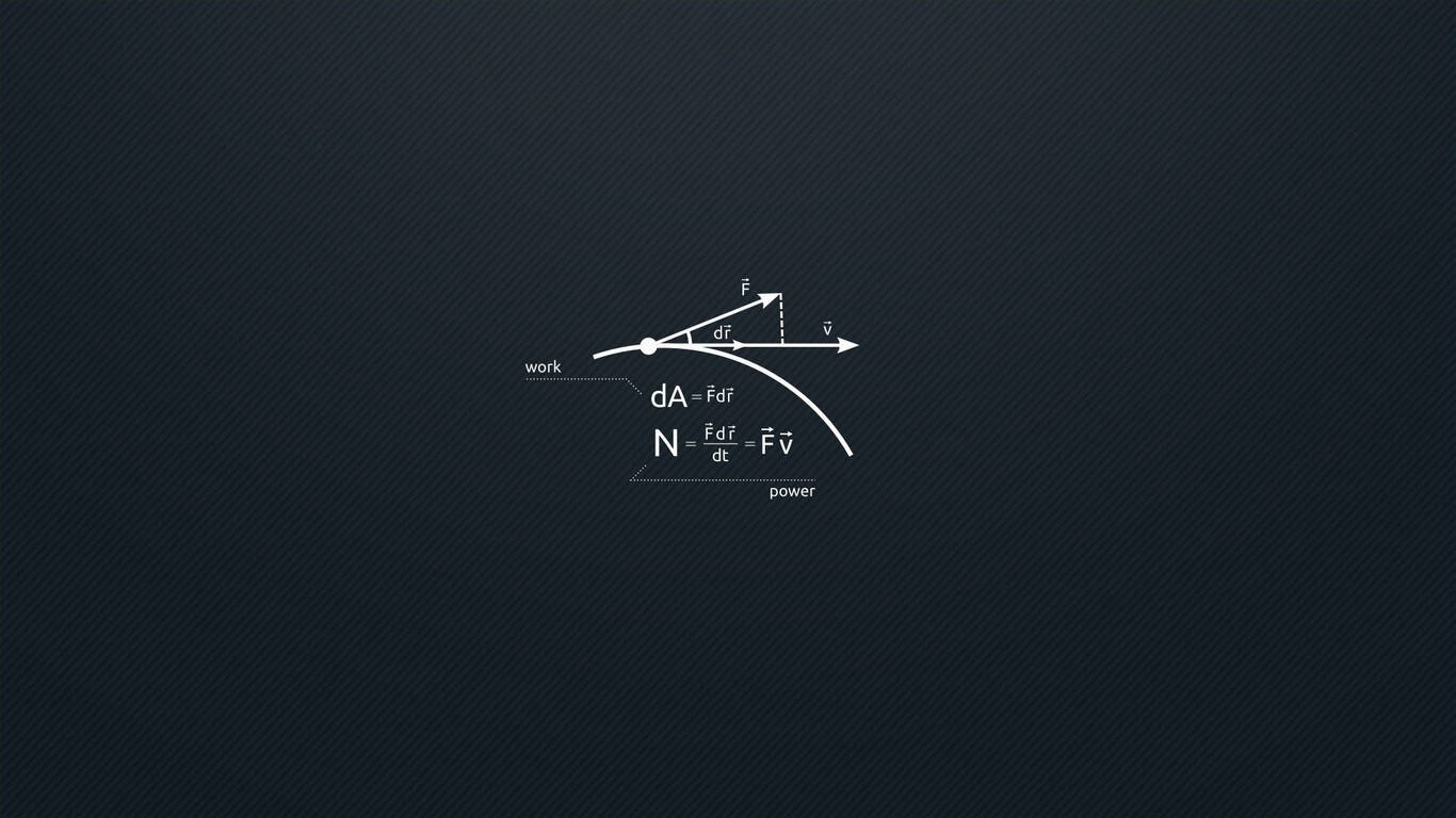 Science Desktop, white physics equations, vectors, HD Desktop Wallpaper