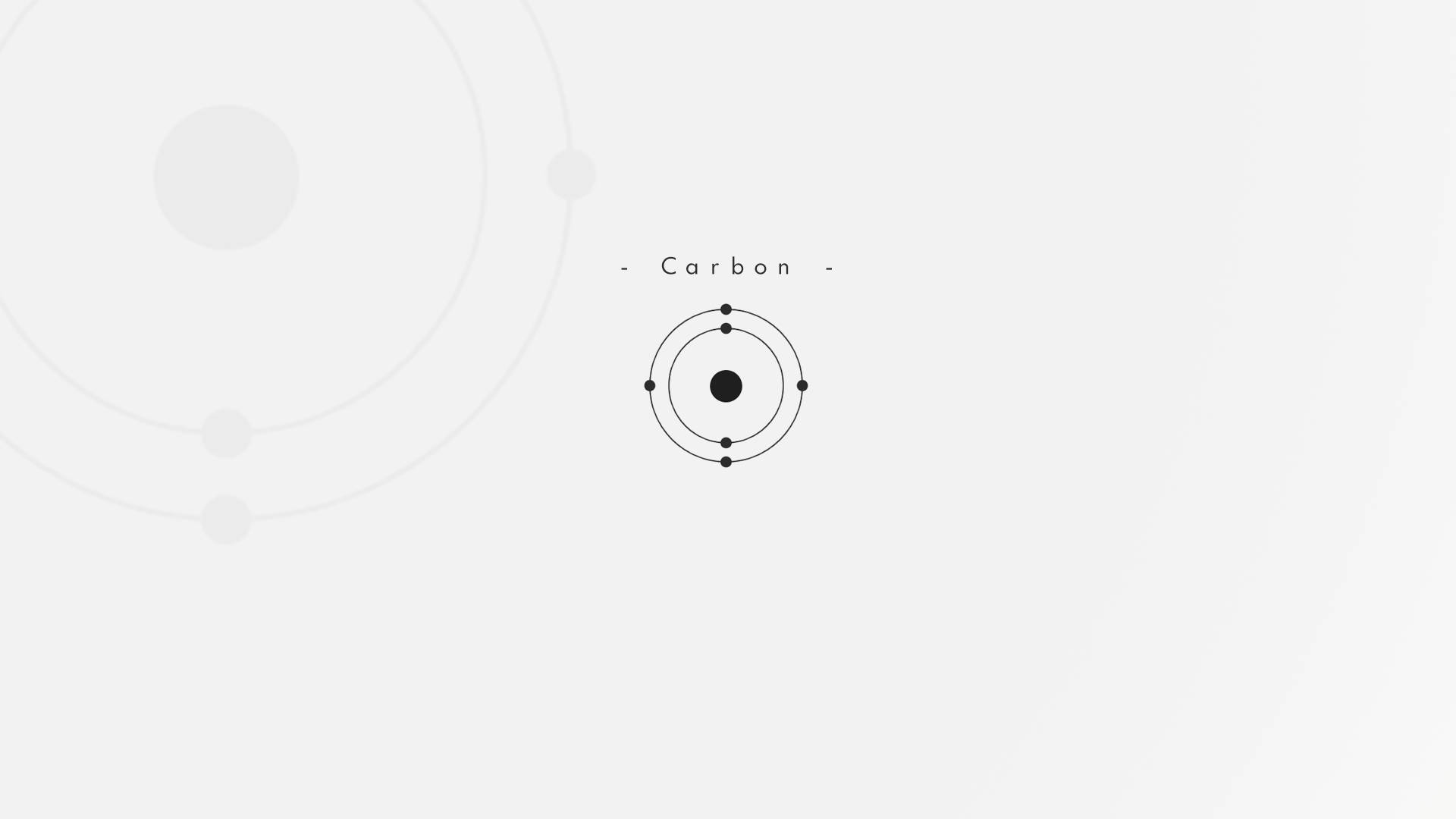 science desktop, carbon atom, black line drawing, Full HD Desktop Wallpaper