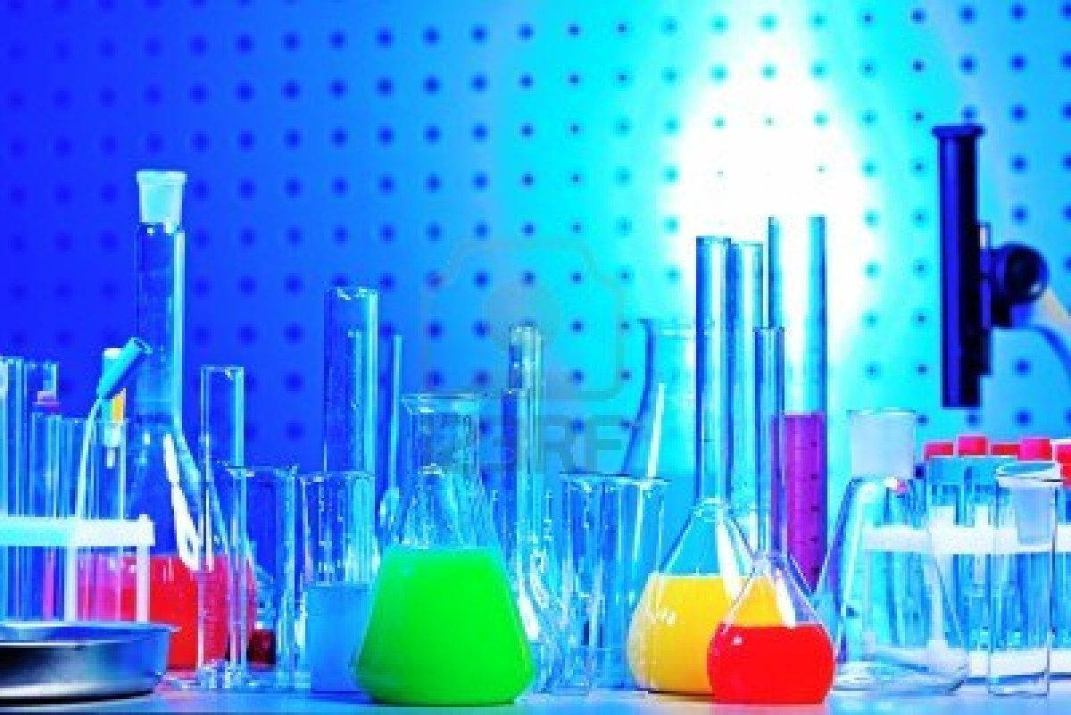 Science Desktop, chemistry set, vibrant colored liquids, SD Desktop Wallpaper