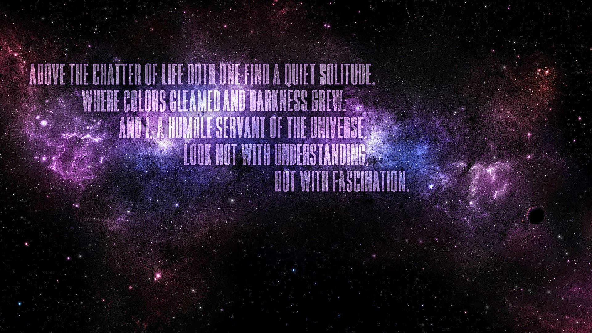 cosmic nebula, vibrant purples, blues, Full HD Desktop Wallpaper