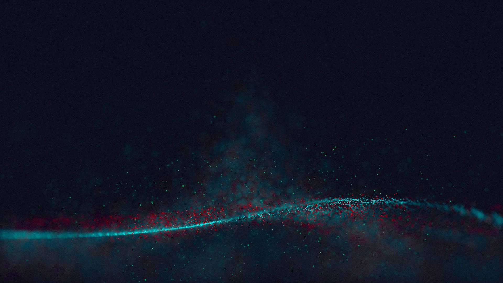 teal, red, glowing wave, Full HD Desktop Wallpaper
