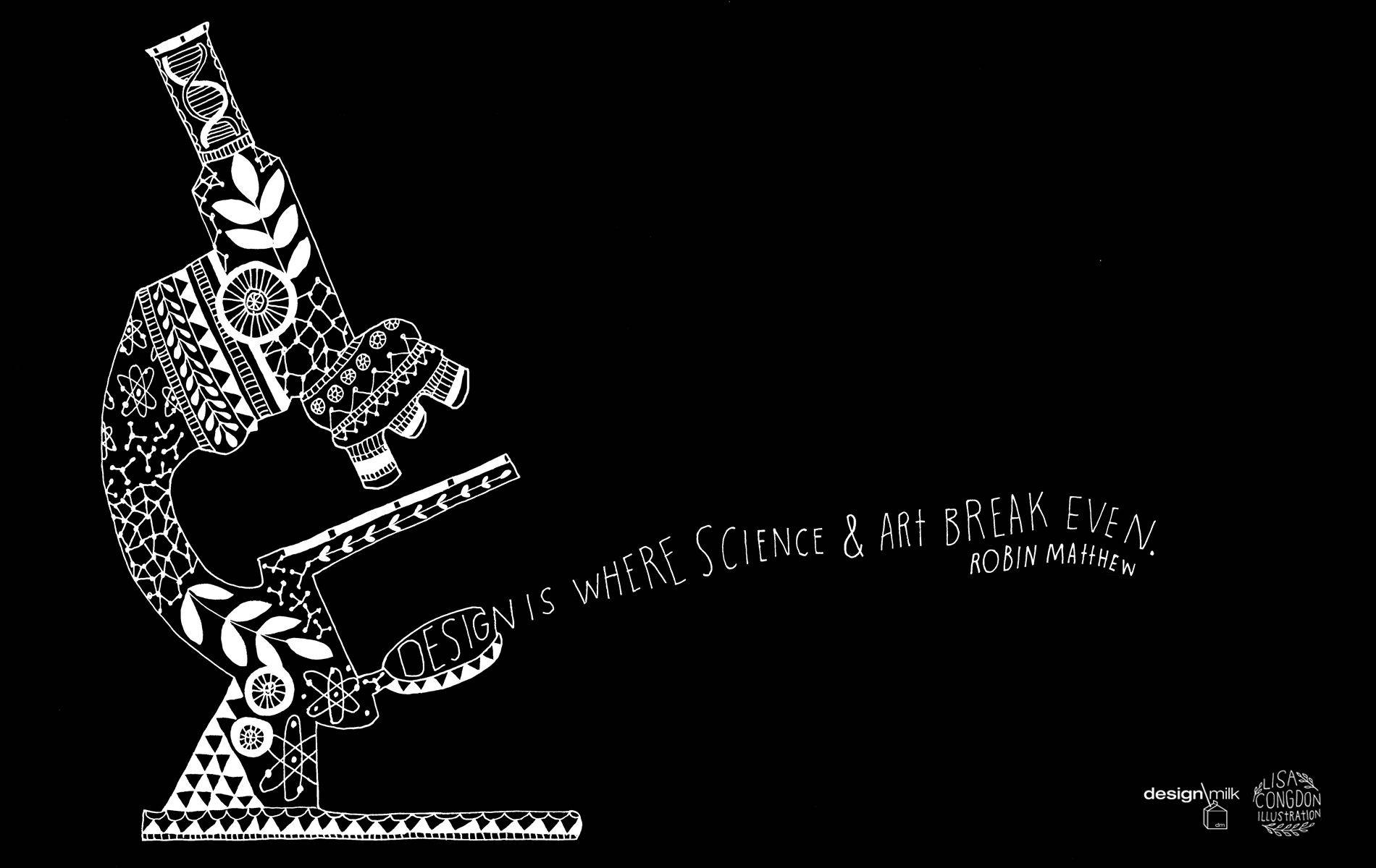 microscope, white ornately patterned microscope, black background, HD Desktop Wallpaper