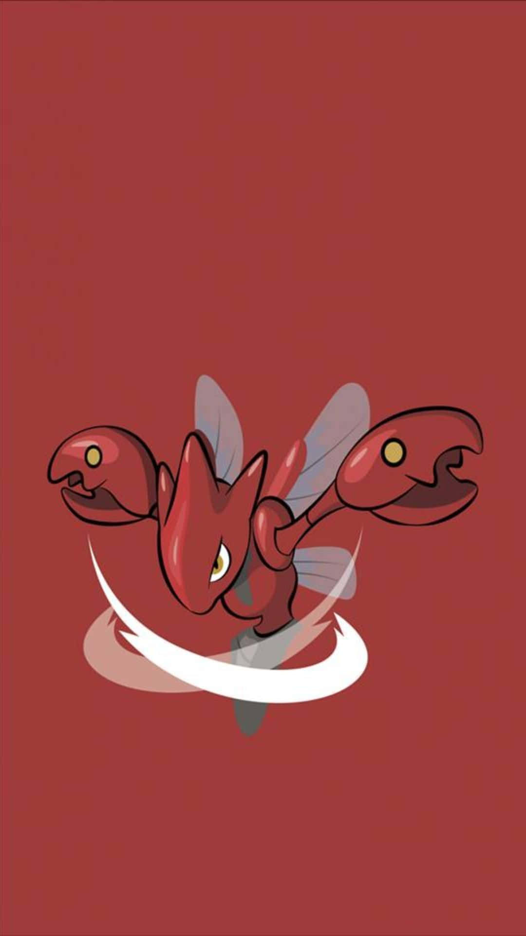 Scizor, red, cartoon, Full HD Phone Wallpaper