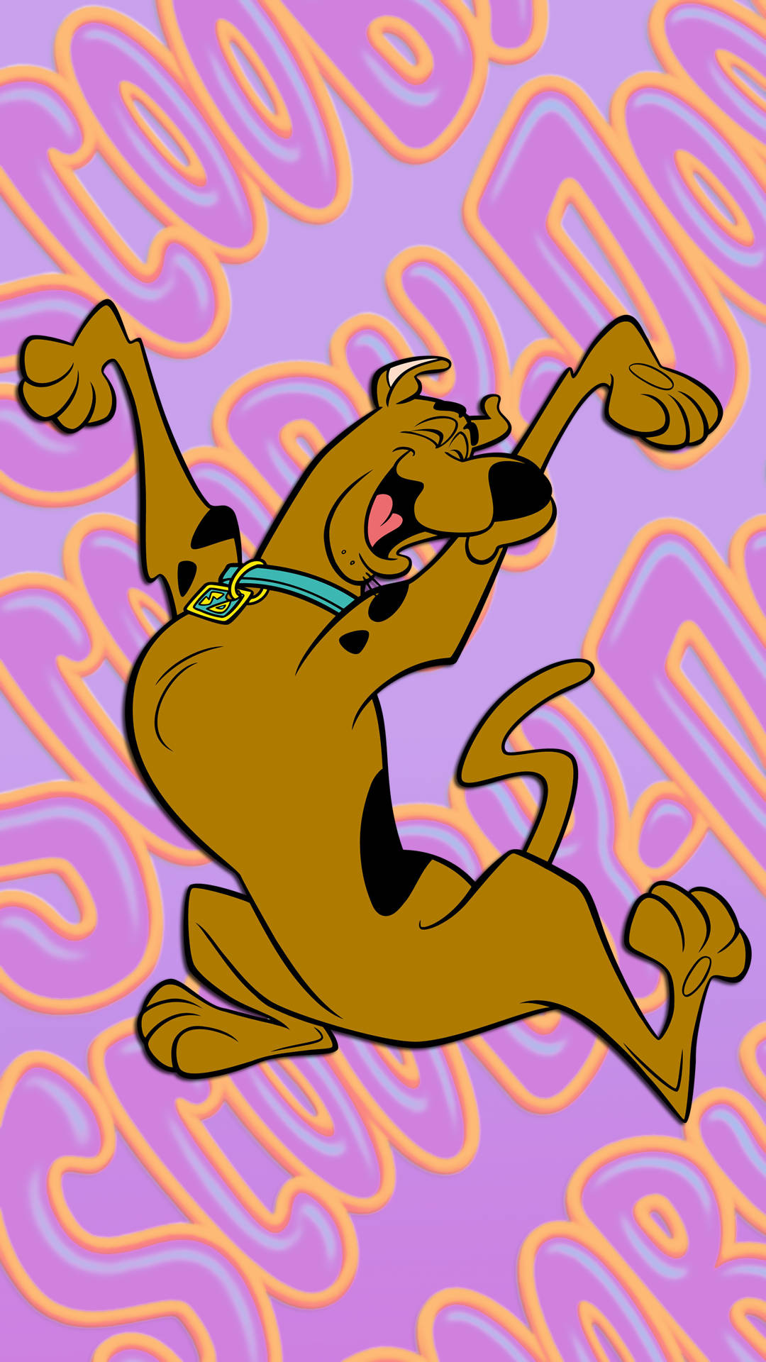 Scooby Doo, psychedelic purple, orange, Full HD Phone Wallpaper