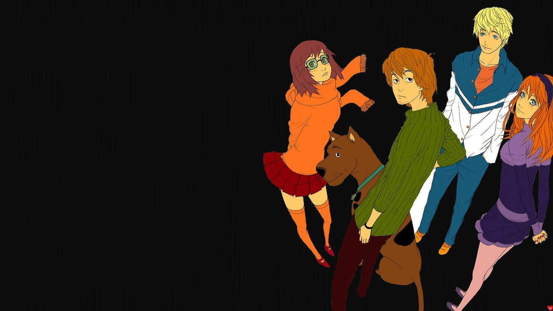 Scooby Doo, animated characters, dog, Full HD Desktop Wallpaper