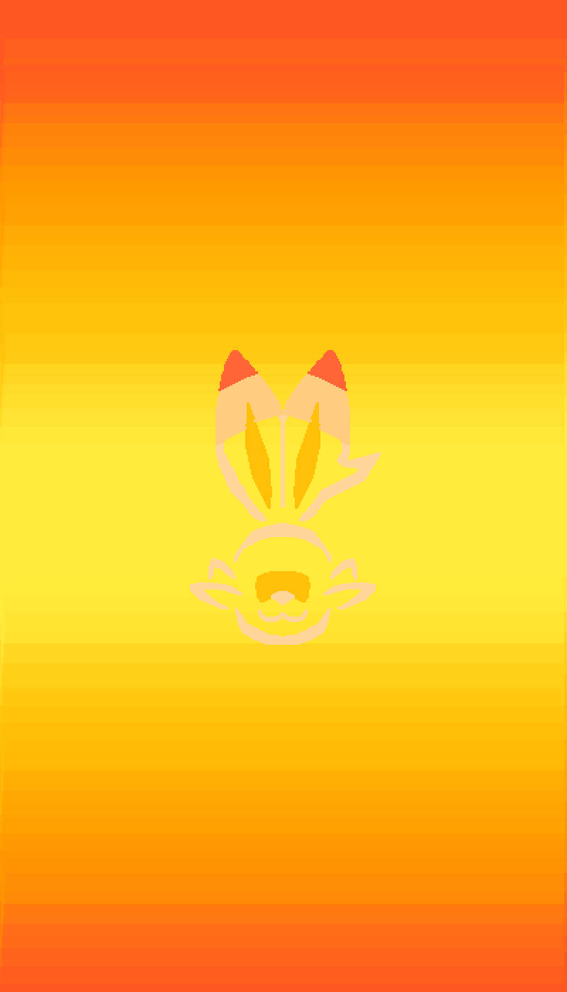 Scorbunny, outline, minimalist stylized rabbit head silhouette, HD Phone Wallpaper