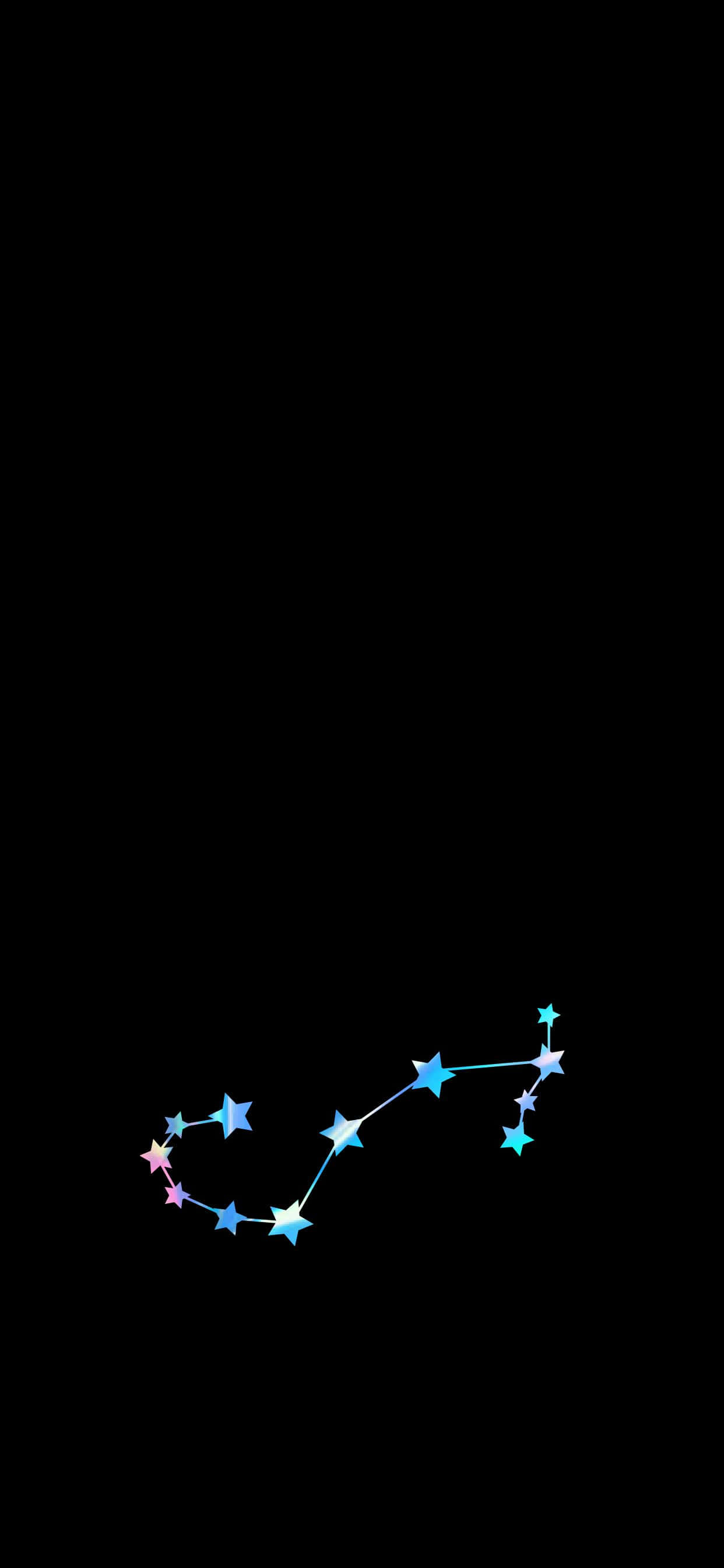 Scorpio, blue and pink stars, constellation, 2K Phone Wallpaper
