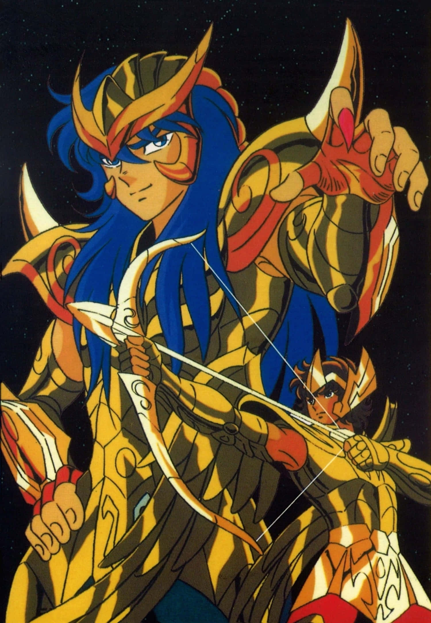 Scorpio Milo, anime armor, blue-haired, Full HD Phone Wallpaper