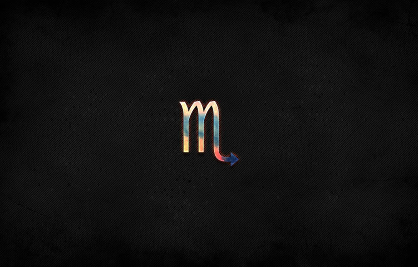 Scorpio, colorful scorpion zodiac symbol, dark textured background, HD Desktop Wallpaper